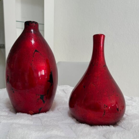 Arte en Cerámica: Vases Flambé Rojo que Transforman tu Espacio - Picture 1 of 1